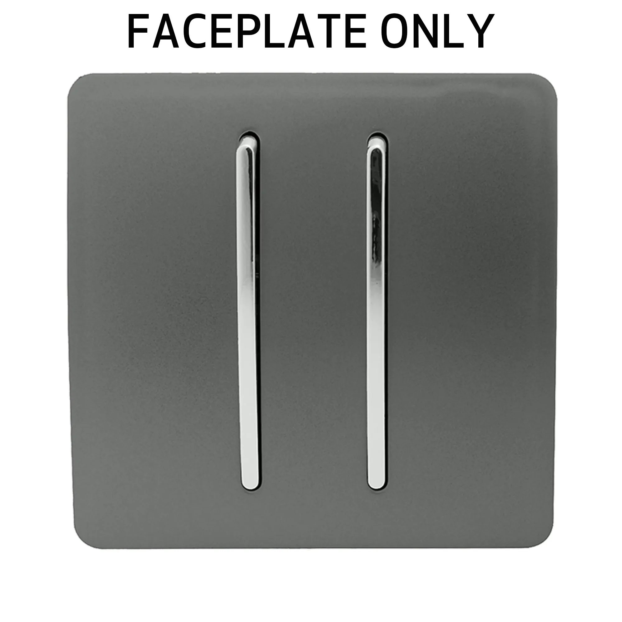 Charcoal Spare Plate Wiring Accessories Trendi Decorative Screwless